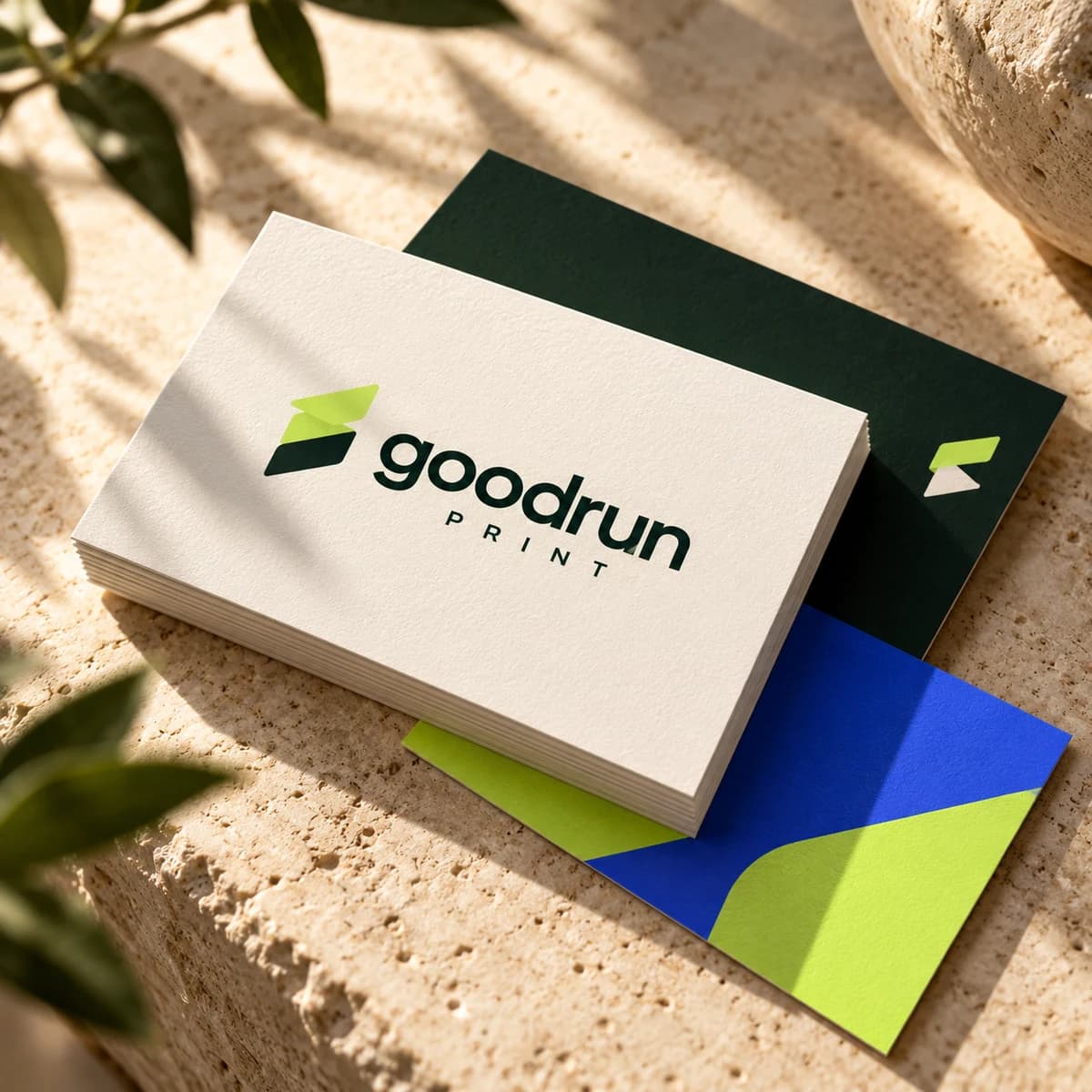 Representative Goodrun Print business card sample